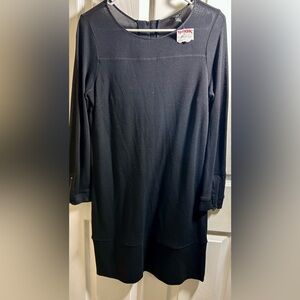 Ann Taylor Elegant Black Long Sleeve Shirt
